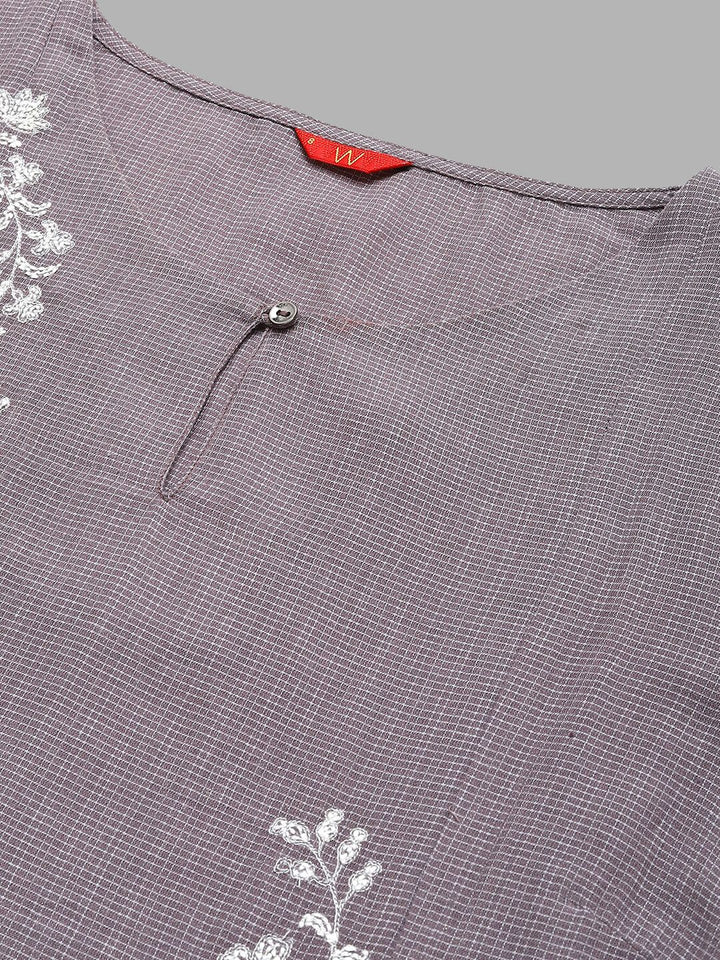 W Women Straight Cotton Kurta