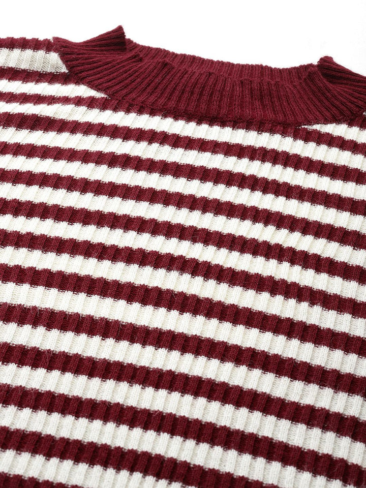 DressBerry Acrylic Striped Pullover