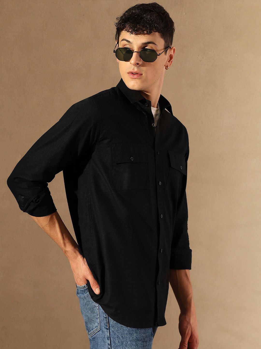 DENNISON Men Double Pocket Shirt