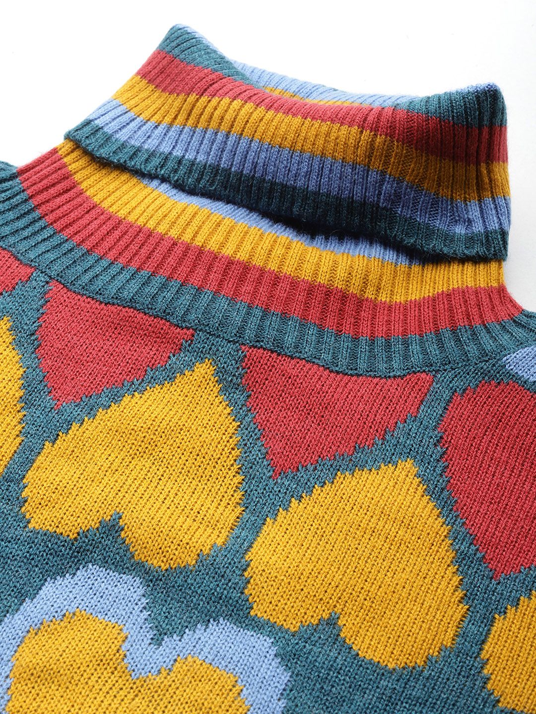 DressBerry Conversational Woven Design Pullover