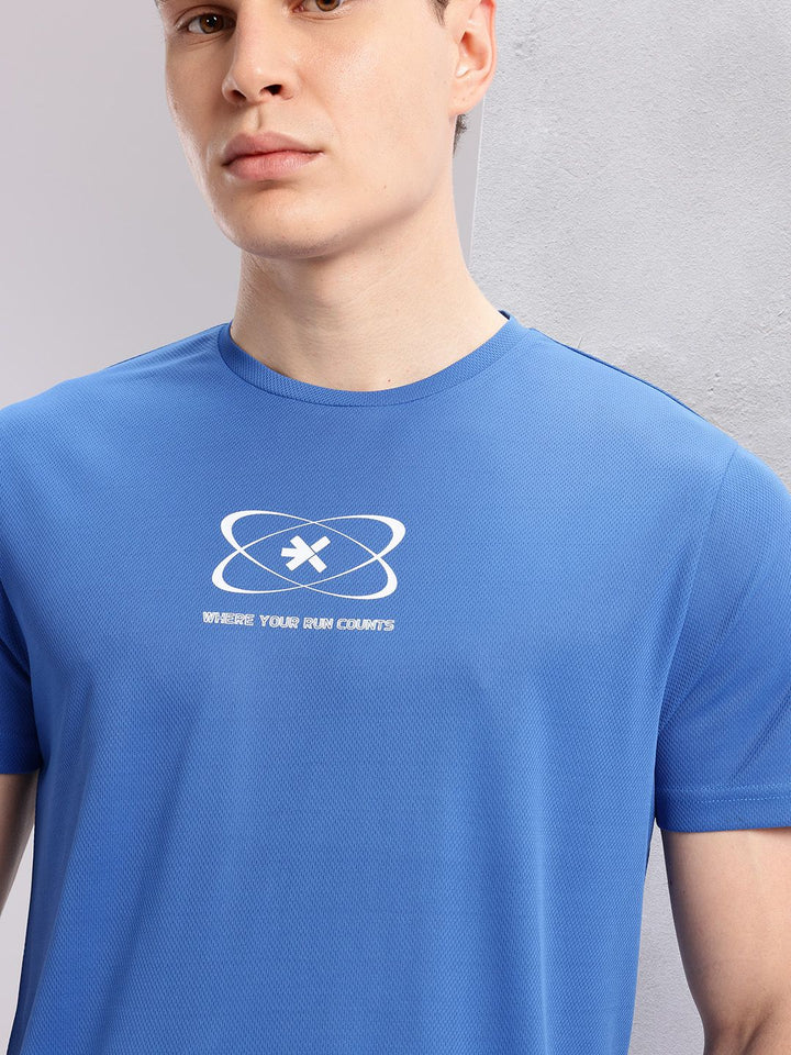 HRX by Hrithik Roshan Printed Perforated Rapid-Dry Running T-shirt