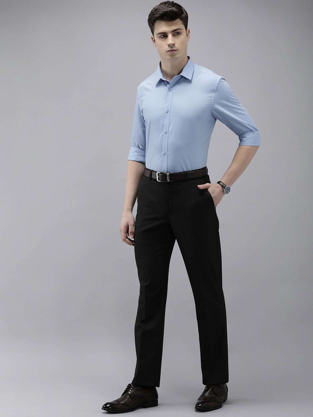 Park Avenue Men Smart Fit Formal Trousers