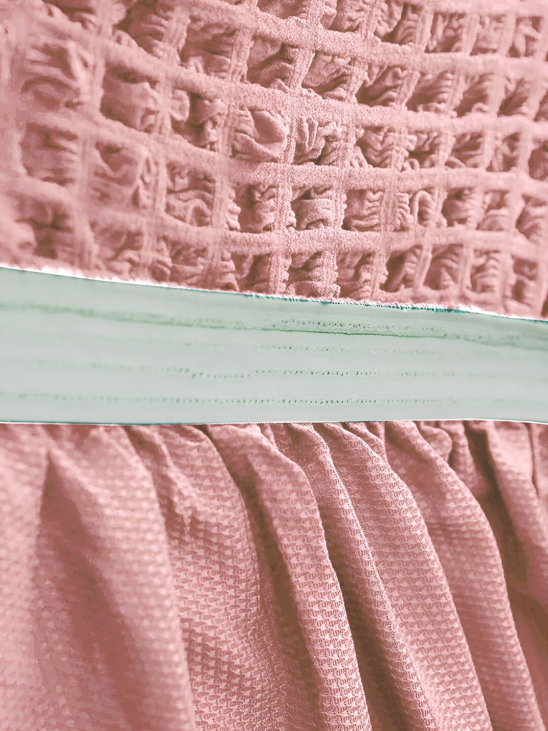 Cortina Pink Elastic Stretchable Sofa Cover With Arms