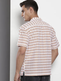 The Indian Garage Co Men Relaxed Fit Self Design Shirt