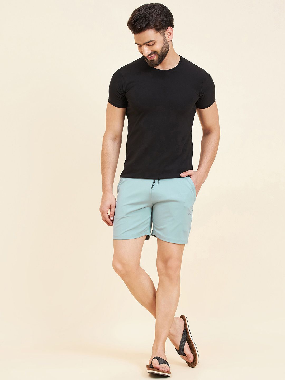 Sweet Dreams Blue Men Mid-Rise Shorts