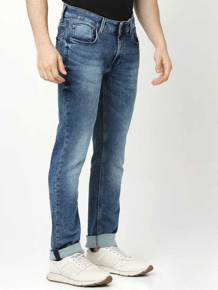 SPYKAR Men Heavy Fade Mid Rise Stretchable Jeans