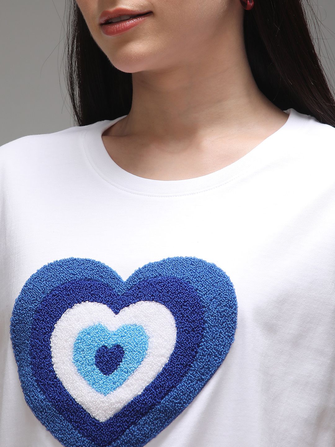 DILLINGER Women Boxy Regular Puff Printed Tshirt