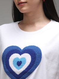 DILLINGER Women Boxy Regular Puff Printed Tshirt