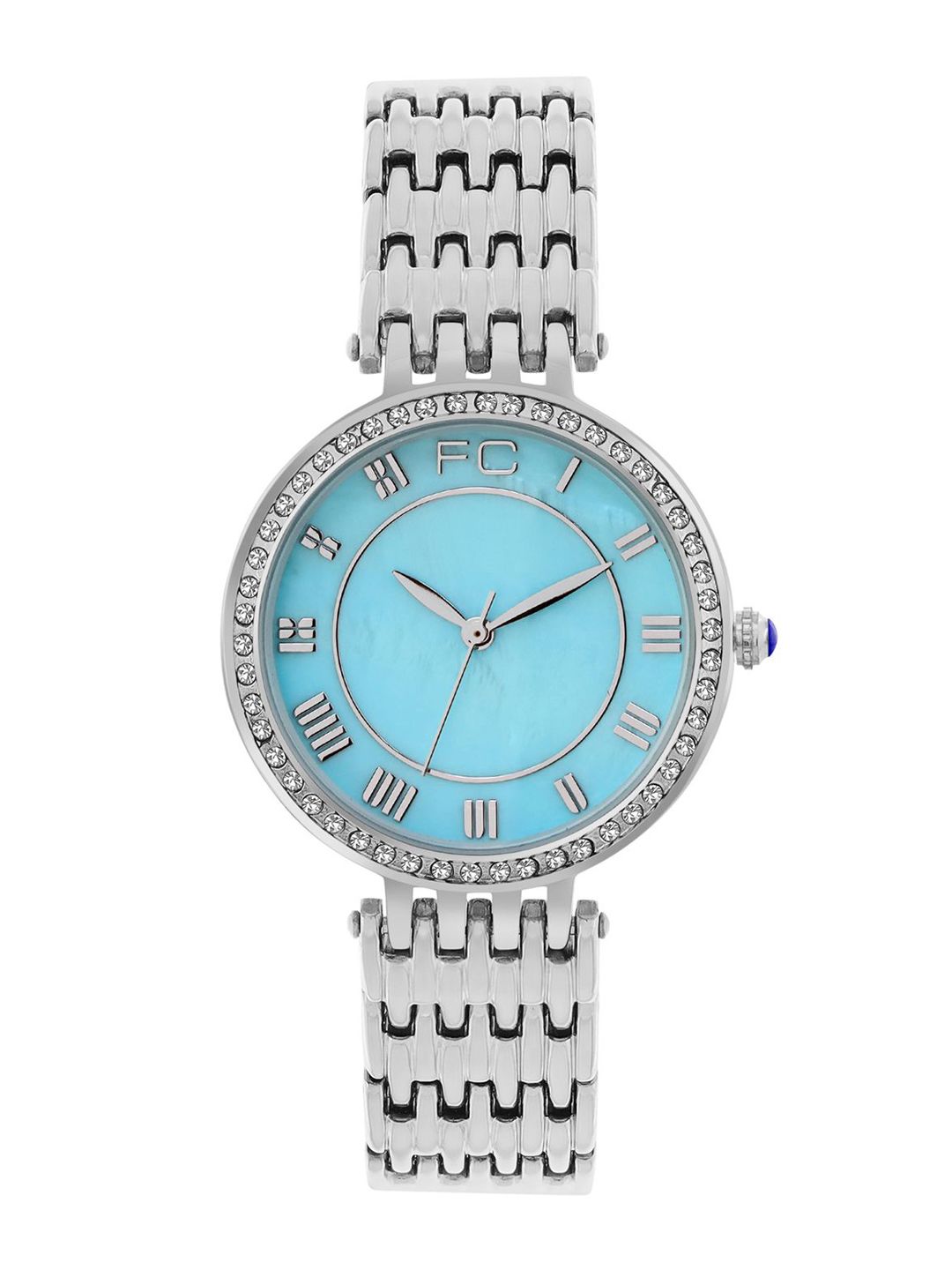 French Connection Women Patterned Dial & Stainless Steel Straps Analogue WatchFCN0117USM
