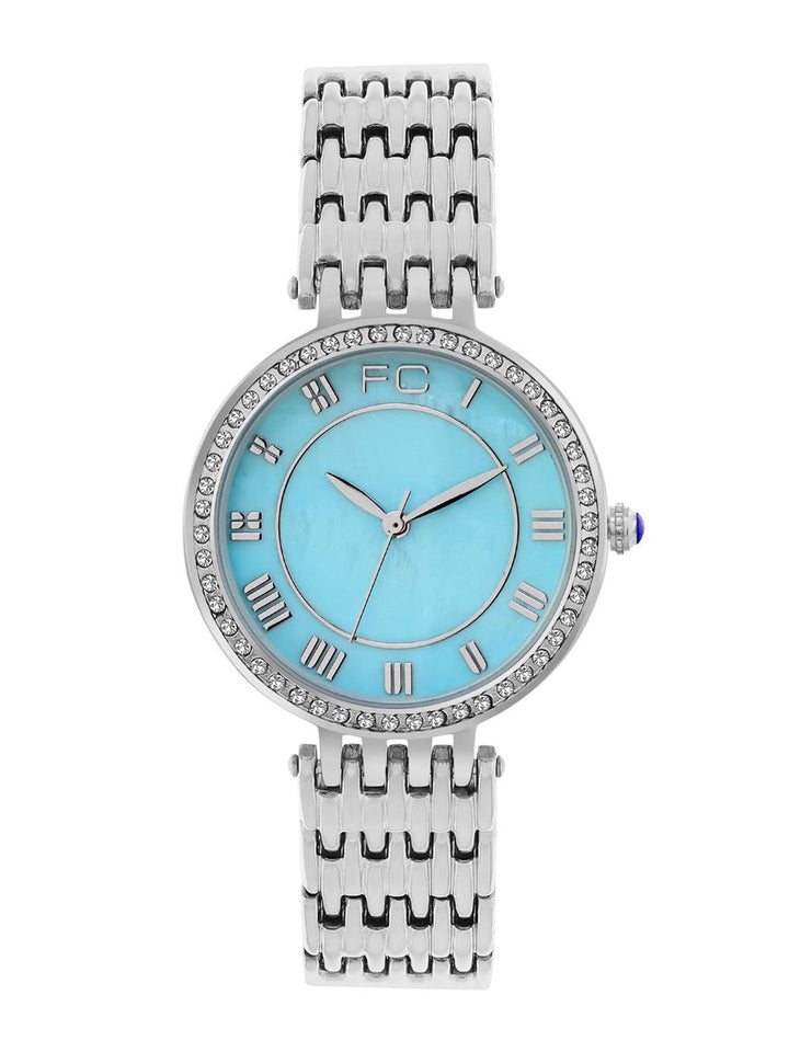 French Connection Women Patterned Dial & Stainless Steel Straps Analogue WatchFCN0117USM