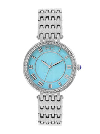 French Connection Women Patterned Dial & Stainless Steel Straps Analogue WatchFCN0117USM