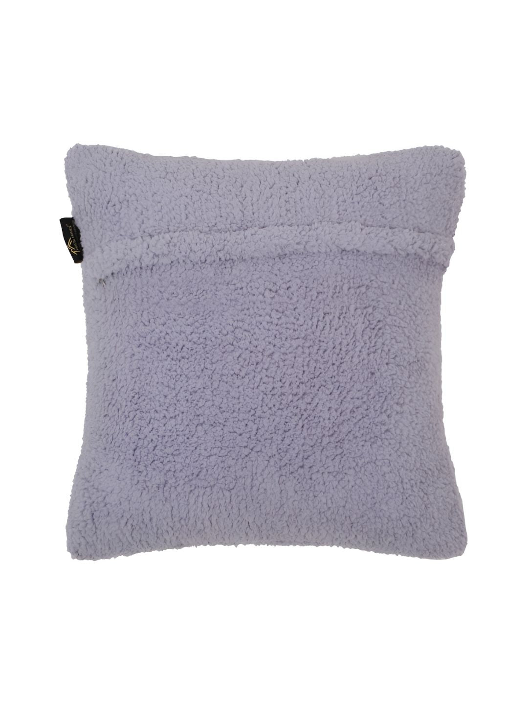 HOSTA HOMES Lavender 2 Pieces Soft Fur Square Cushion Covers