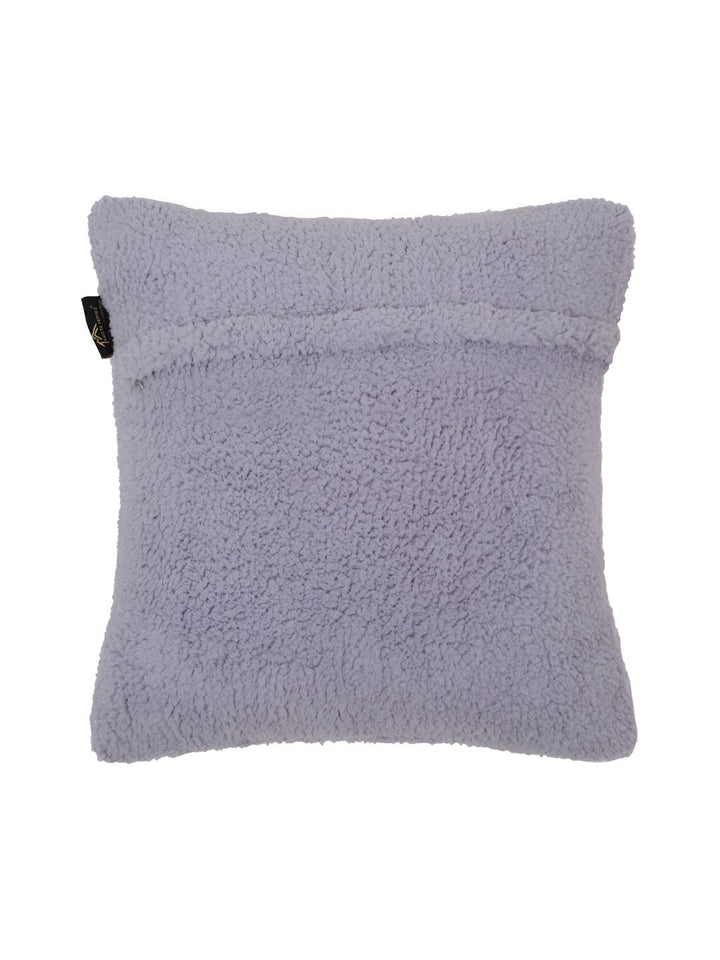 HOSTA HOMES Lavender 2 Pieces Soft Fur Square Cushion Covers