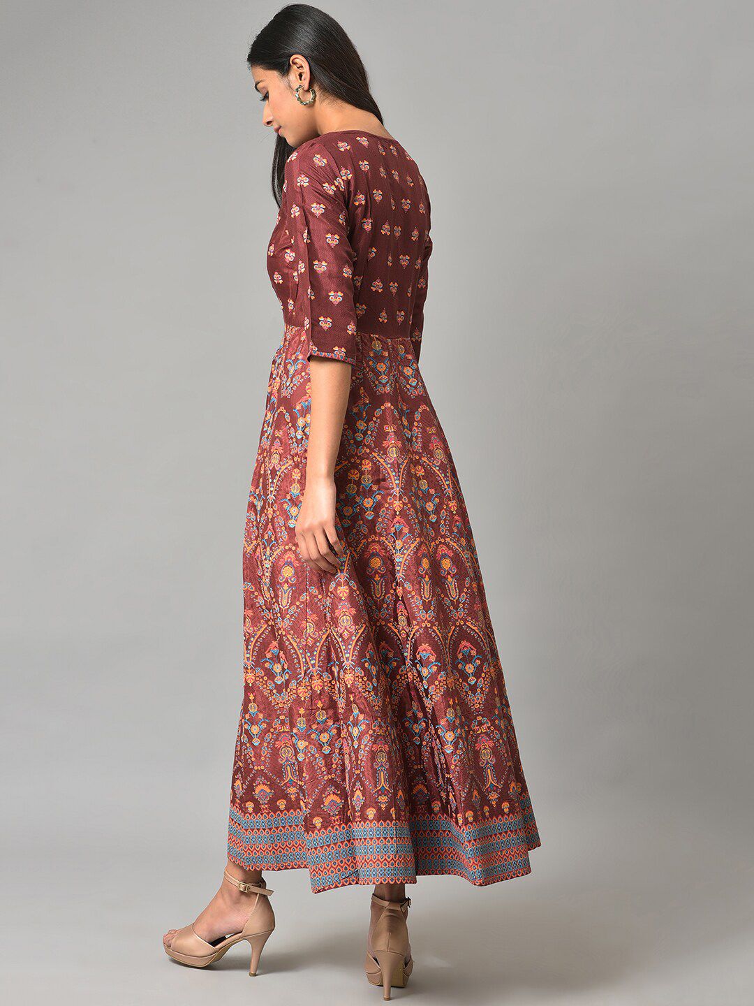 W Ethnic Motifs Ethnic Maxi Dress