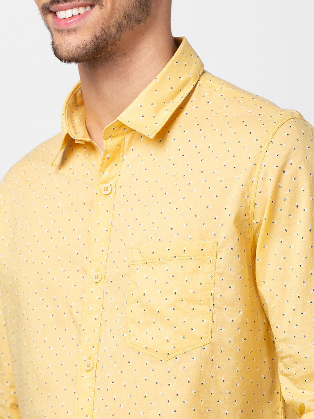 SPYKAR Men Printed Cotton Casual Shirt