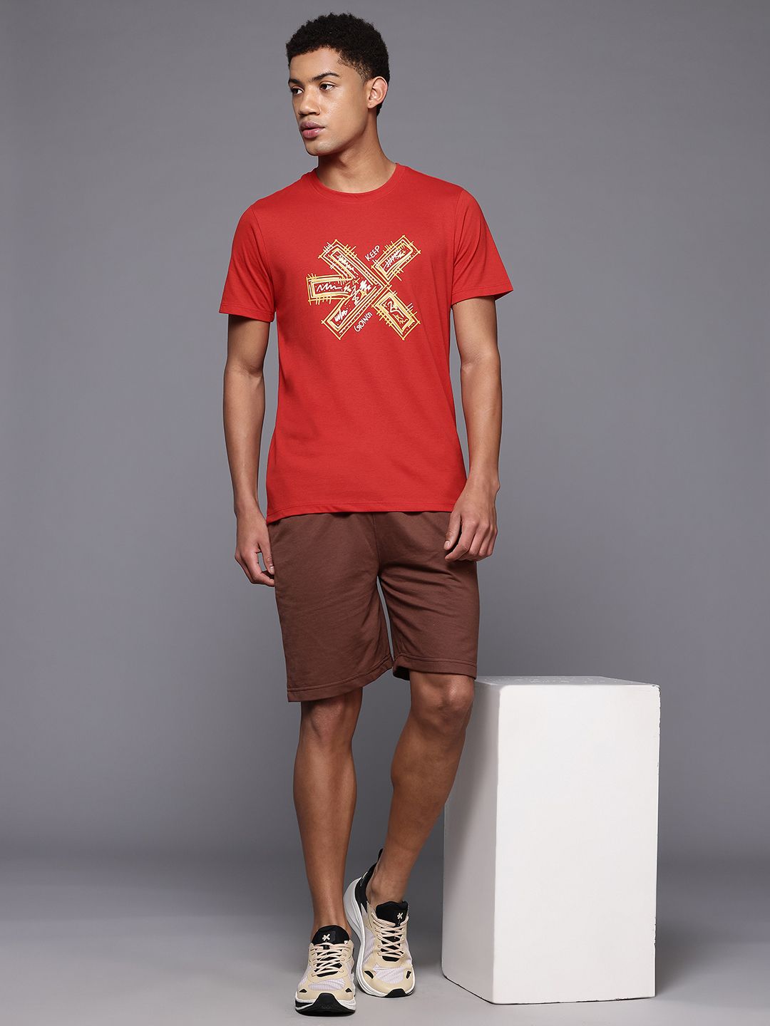 HRX by Hrithik Roshan Men Brand Logo Printed T-shirt