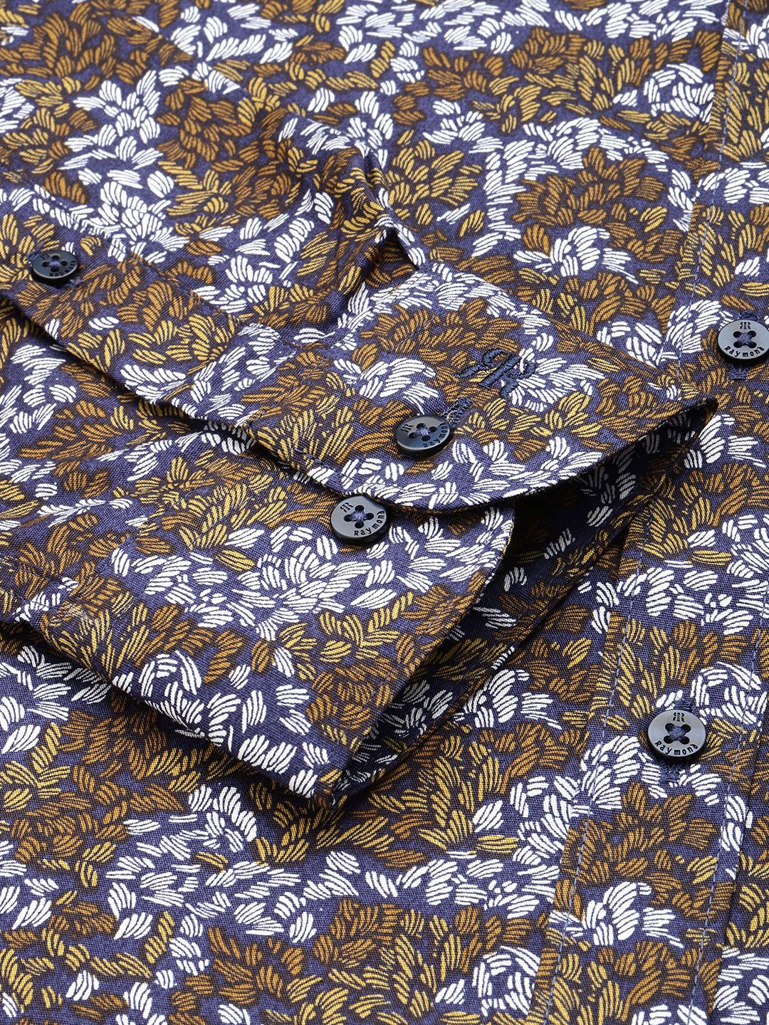 Raymond Floral Printed Pure Cotton Formal Shirt