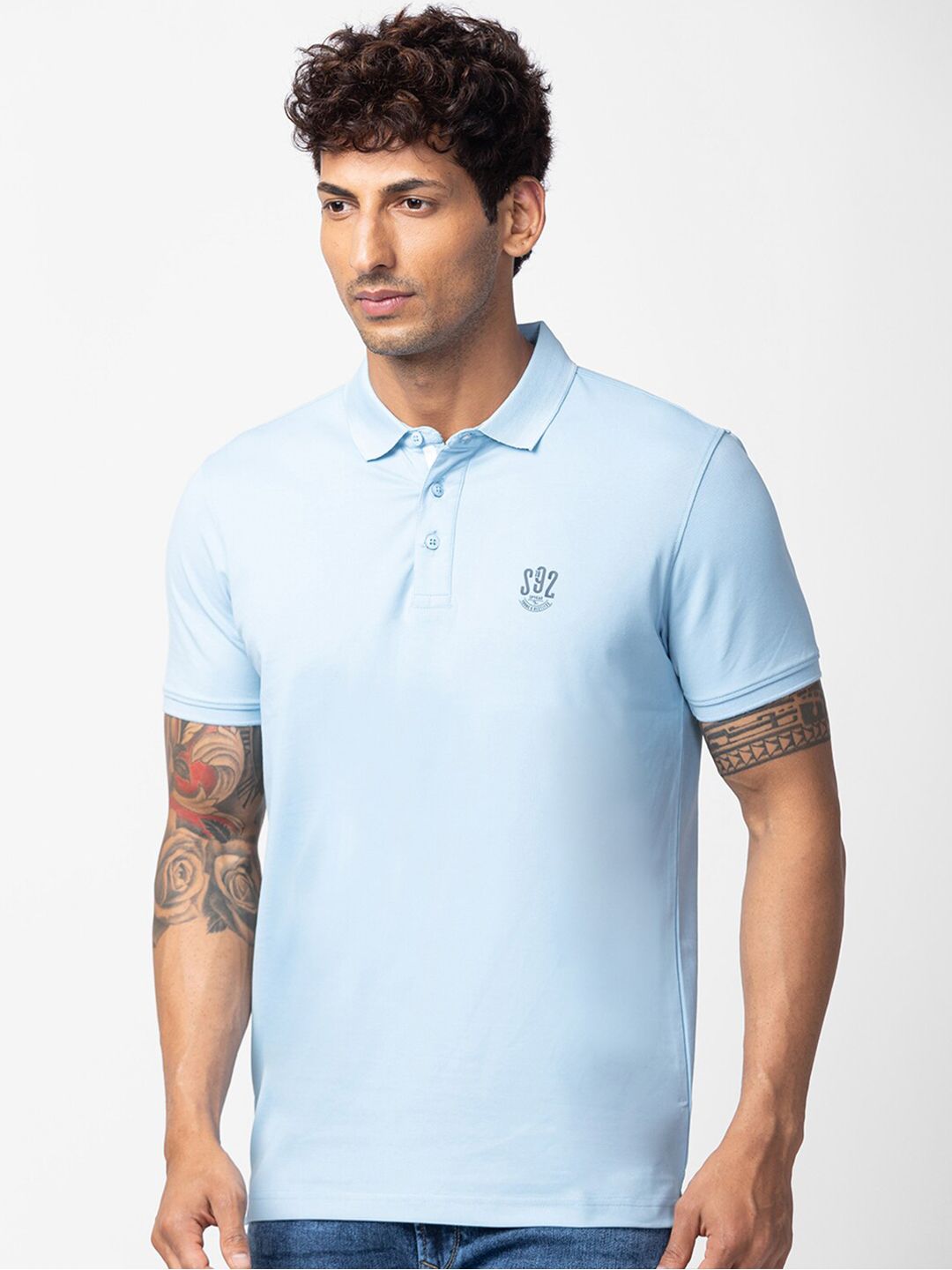 SPYKAR Men Cotton Polo Collar T-shirt