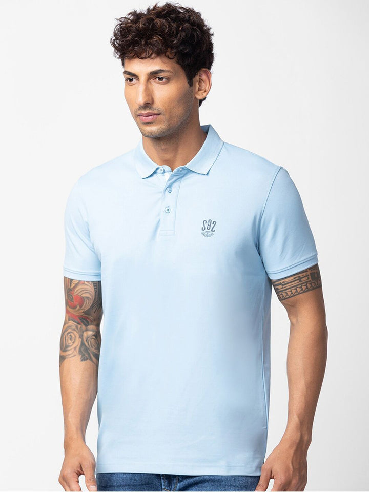 SPYKAR Men Cotton Polo Collar T-shirt