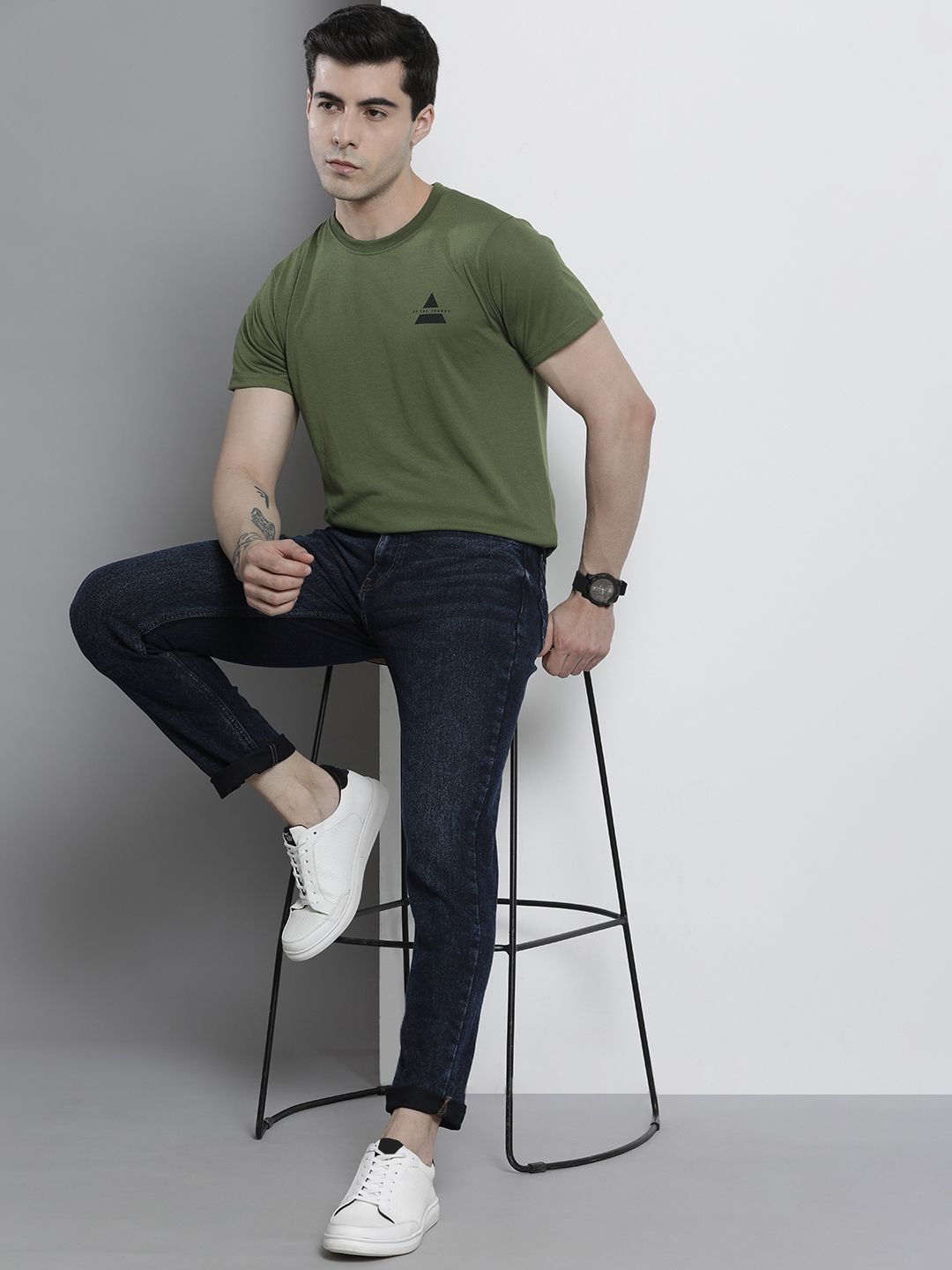 The Indian Garage Co Men Slim Fit Stretchable Jeans
