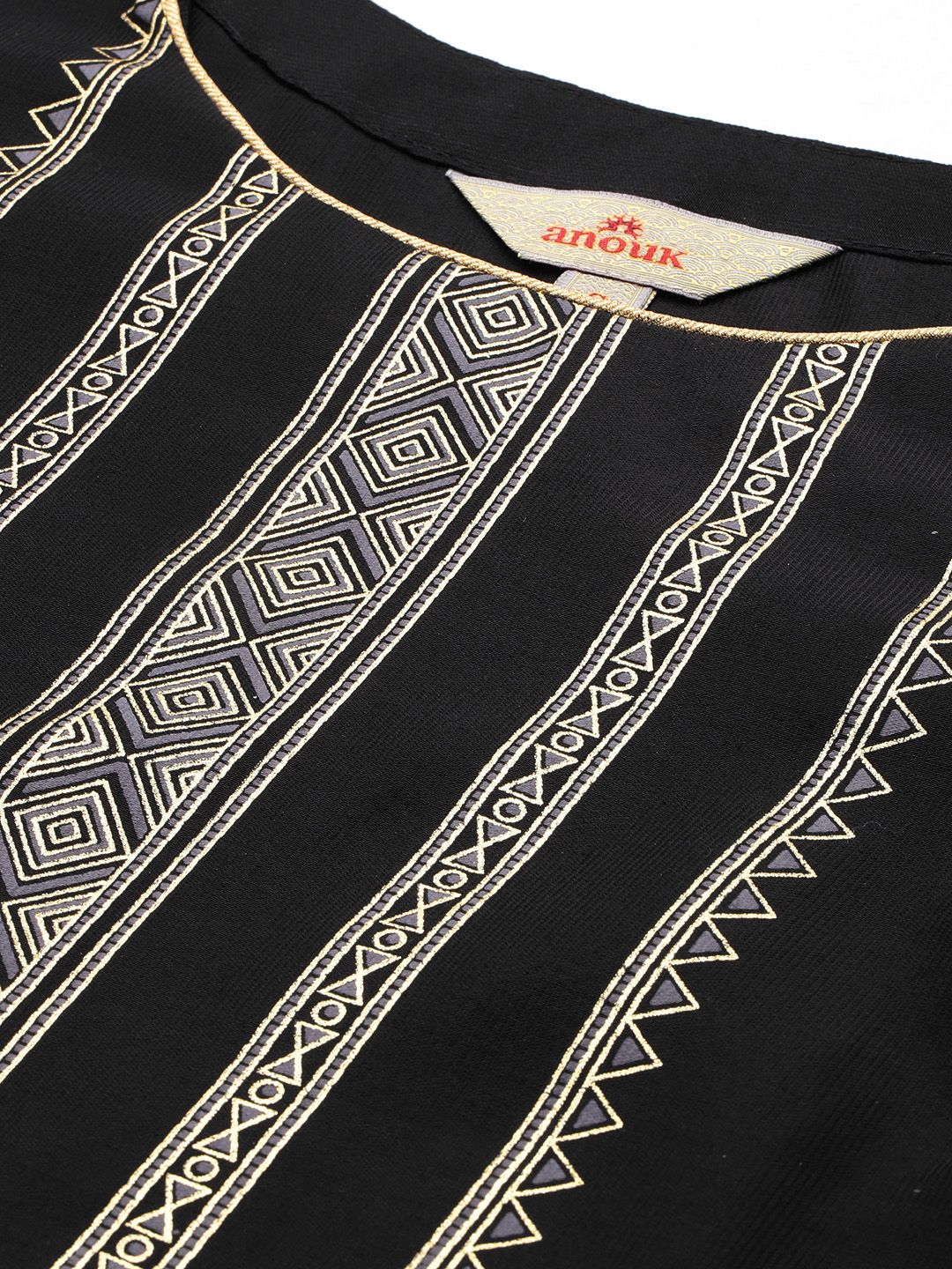Anouk Tyohar Collection Printed Kurta with Palazzos & Dupatta
