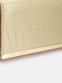 Lino Perros Croc Textured Purse