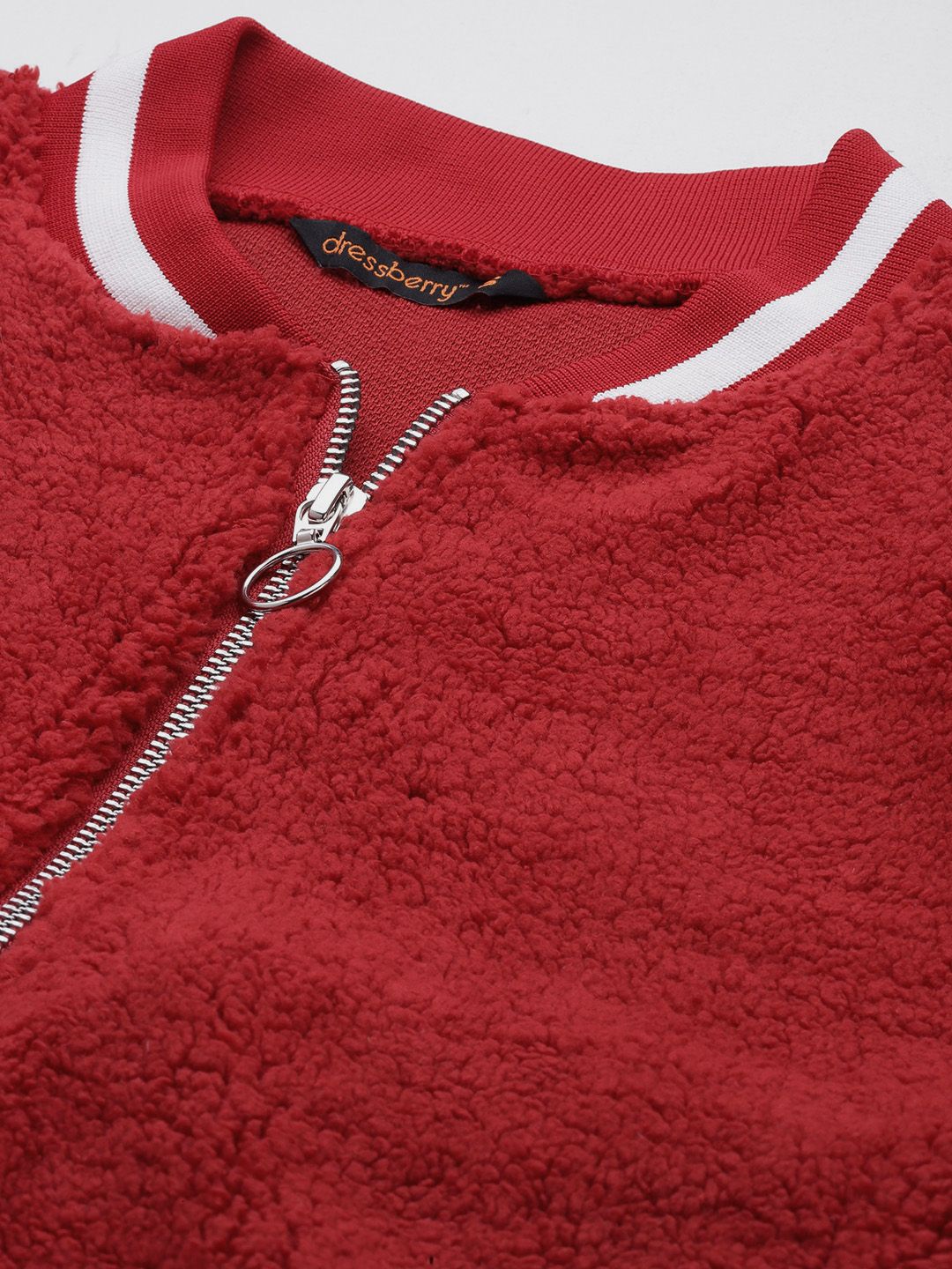 DressBerry Fleece Bomber Jacket