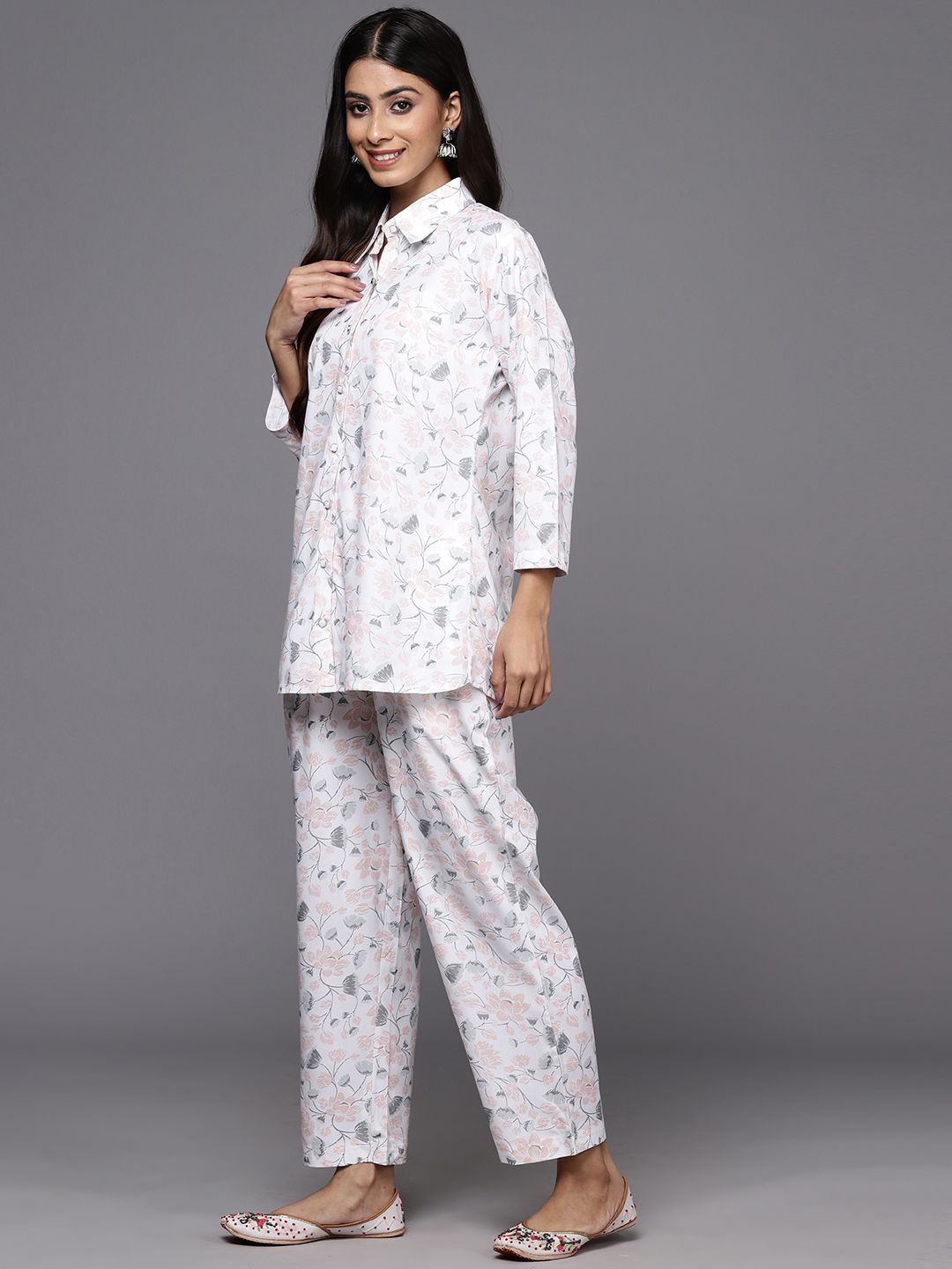 Libas Women Printed Shirt with Trousers