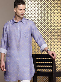 House of Pataudi Floral Printed Pathani Jashn Kurta