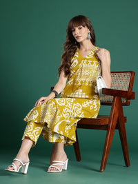 Indo Era Tribal Printed Pure Cotton Kurta with Trousers