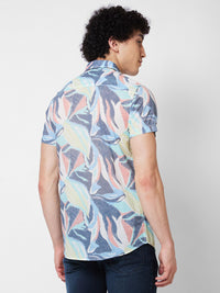 SPYKAR Floral Printed Cotton Casual Shirt