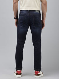 Spykar Men Slim sesuai dengan jeans yang boleh diperbaharui dengan cahaya rendah