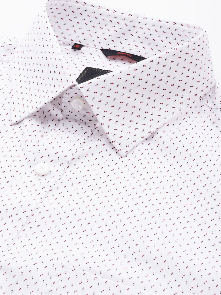 Raymond Pure Cotton Slim Fit Printed Formal Shirt