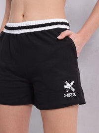 HRX by Hrithik Roshan Women Striped Waist Training Shorts