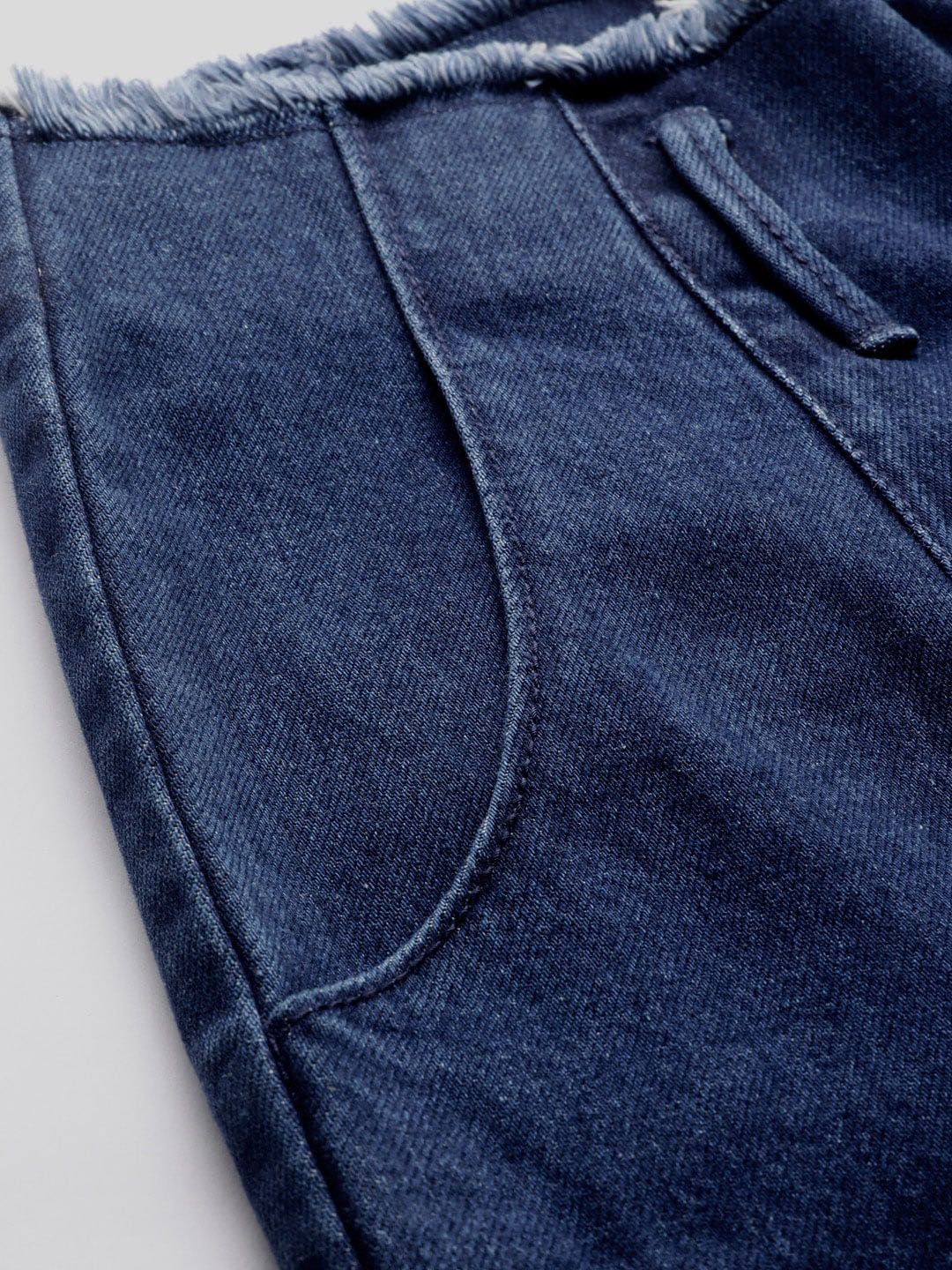 STREET 9 Women Blue Flared Denim Parallel Trousers