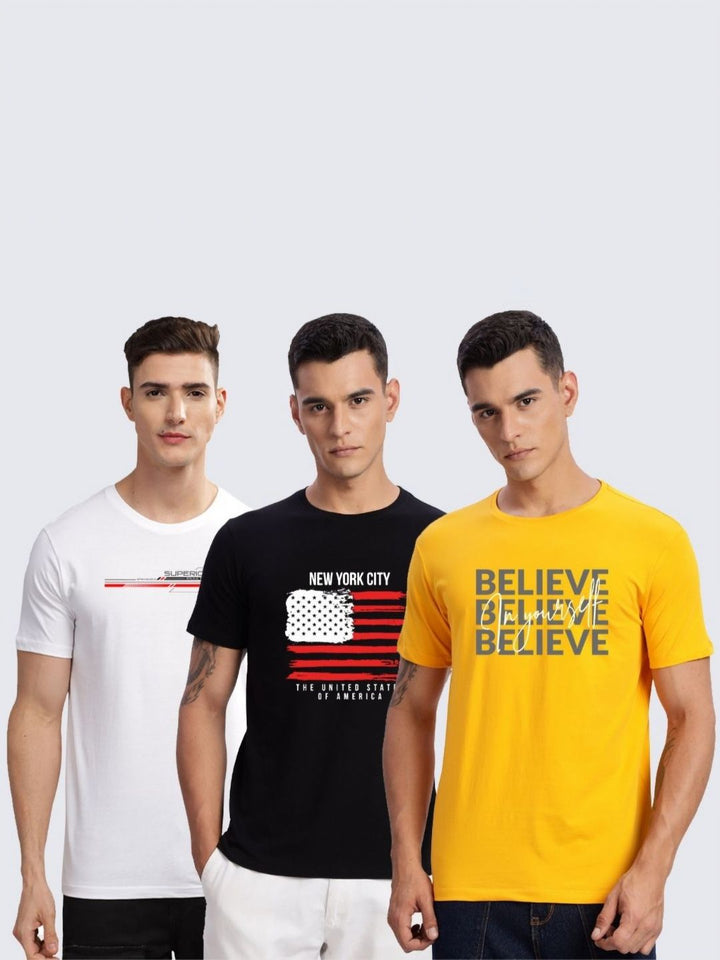ADRO Men Printed T-shirt