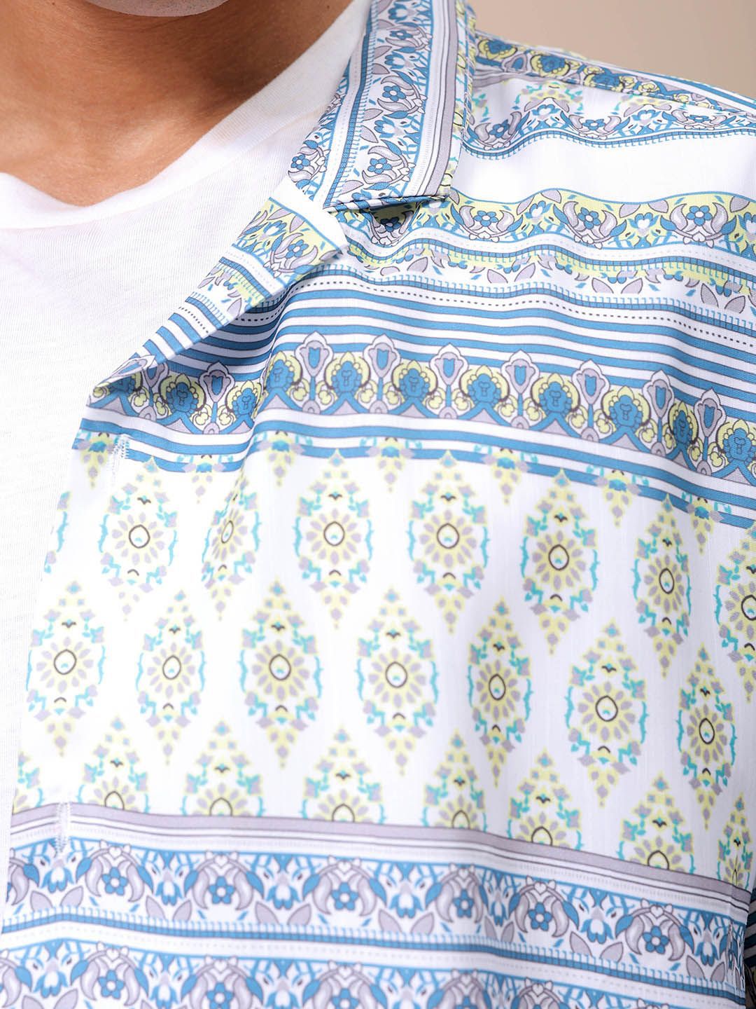 The Indian Garage Co Men Relaxed Fit Indie Printed Resortwear Shirt