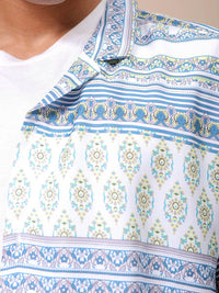 The Indian Garage Co Men Relaxed Fit Indie Printed Resortwear Shirt