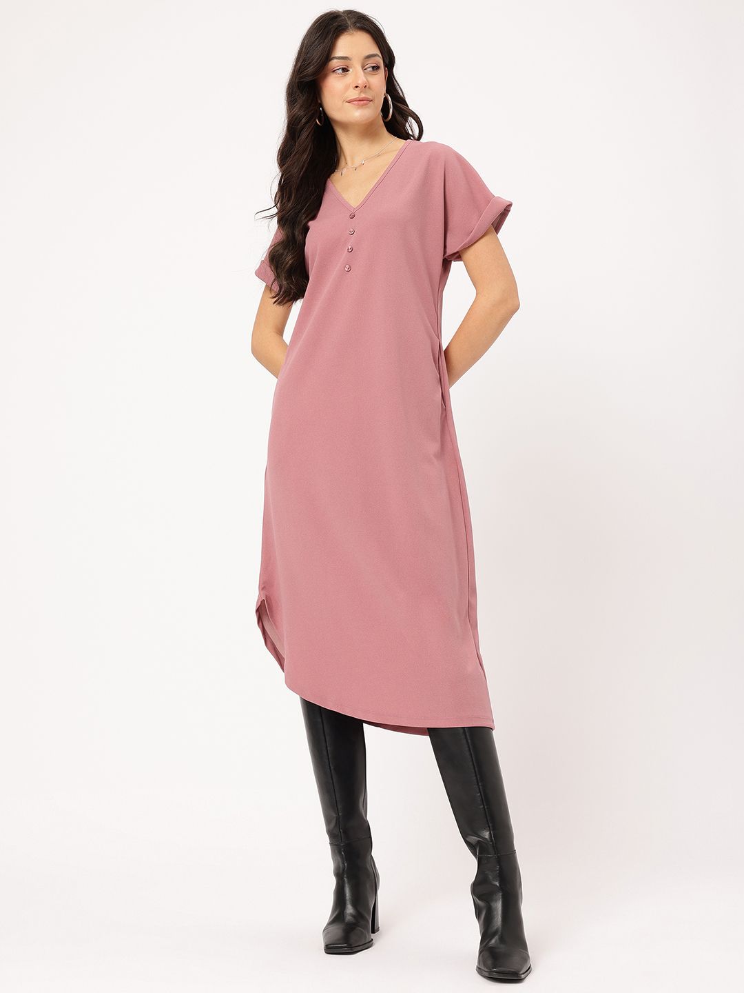 DressBerry Extended Sleeves Sheath Dress