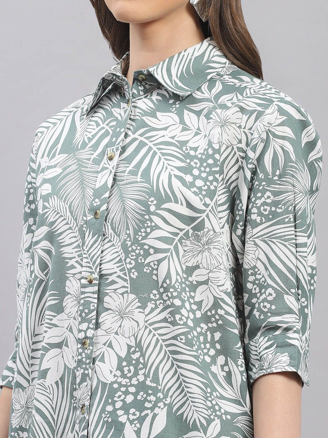 Monte Carlo Printed Pure Cotton Shirt With Trousers