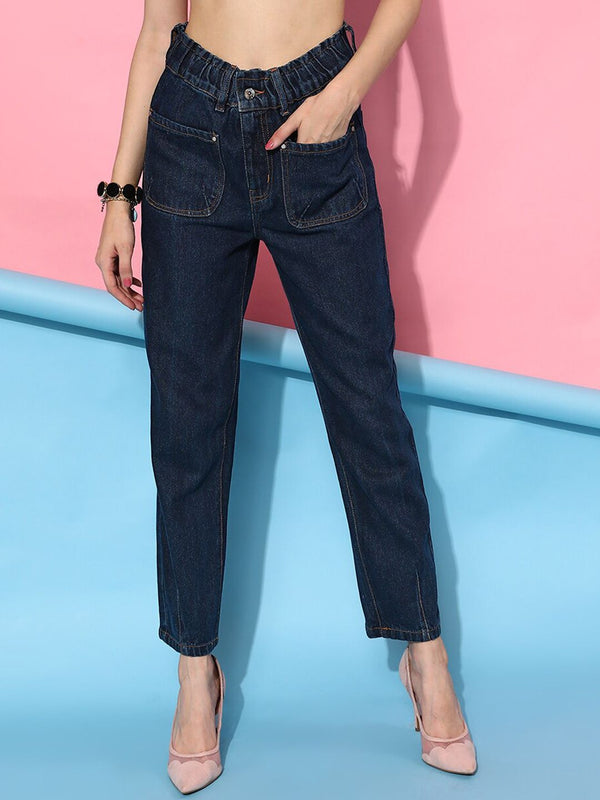 STREET 9 Women Blue Urban Tapered Fit Jeans
