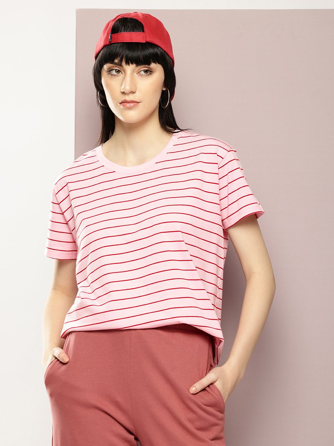 Dillinger Women Yarn Dyed Boxy T Shirt