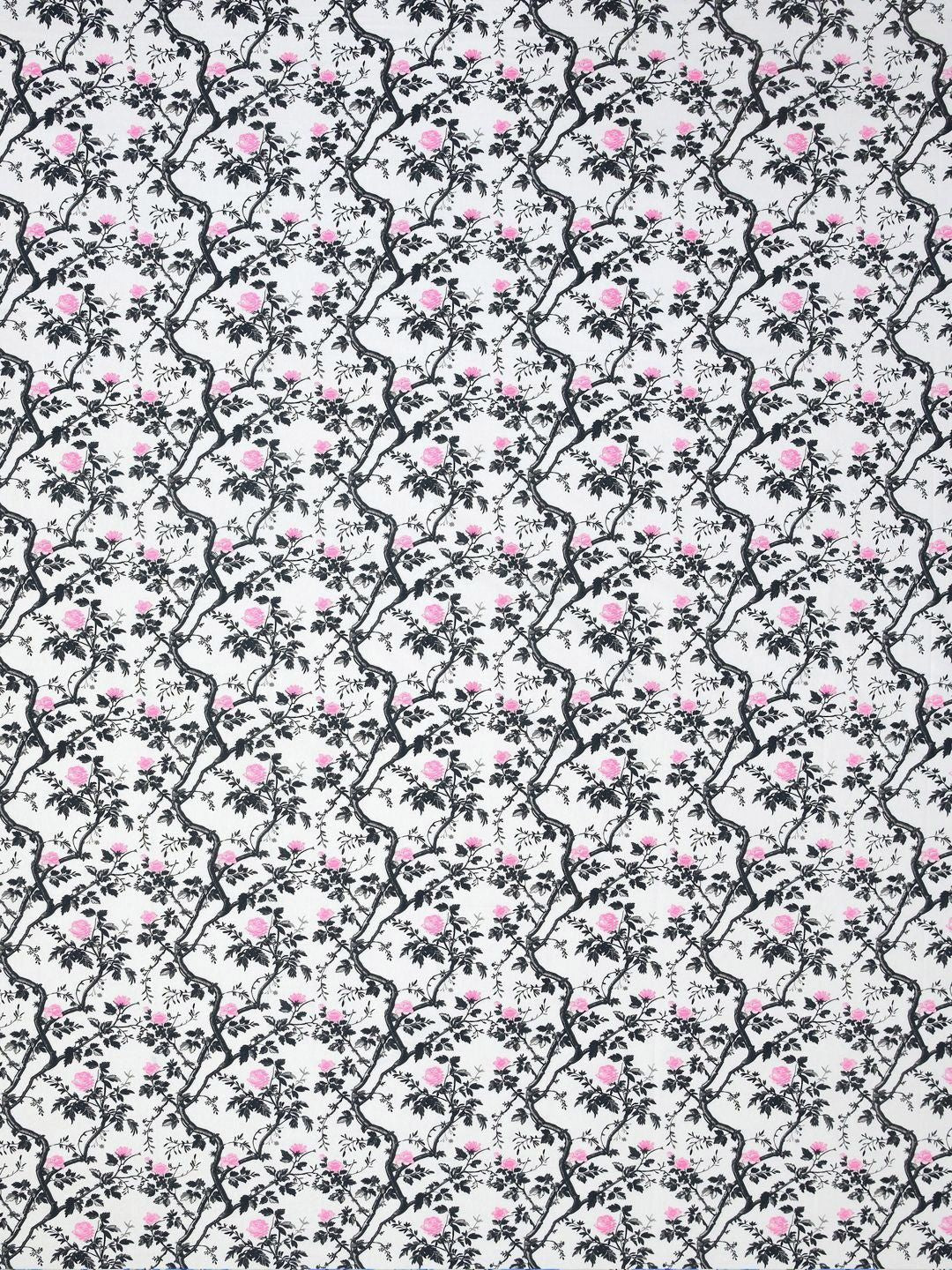 BOMBAY DYEING Florentine Grey Printed Pure Cotton 144 TC Queen Bedsheet Set 2.28 X 2.54 m