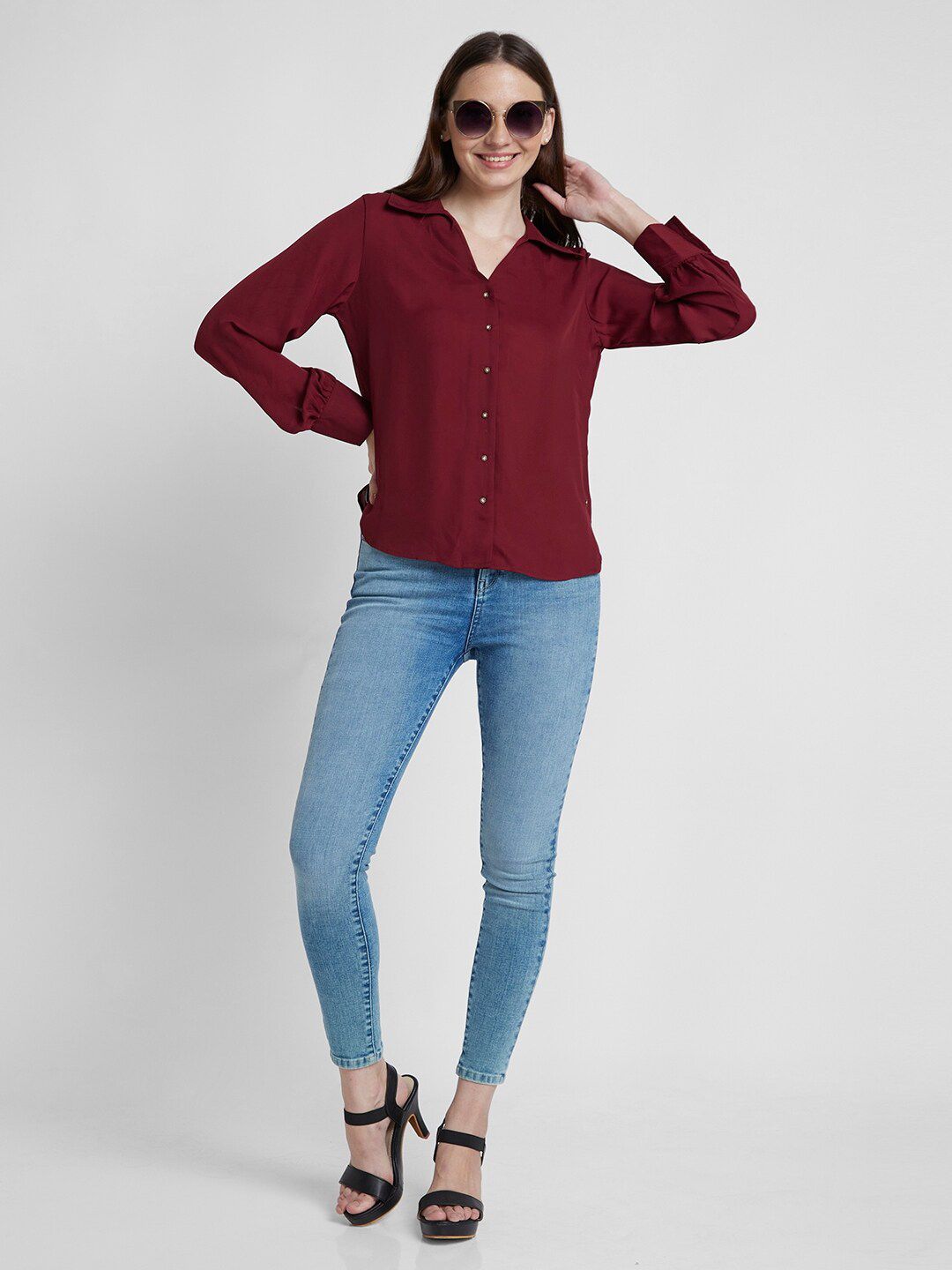 SPYKAR Classic Spread Collar Opaque Casual Shirt