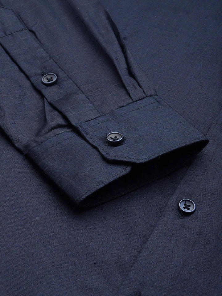 The Indian Garage Co. X Luxe Slim Fit Printed Formal Shirt