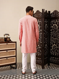 House of Pataudi Checked Jashn Kurta