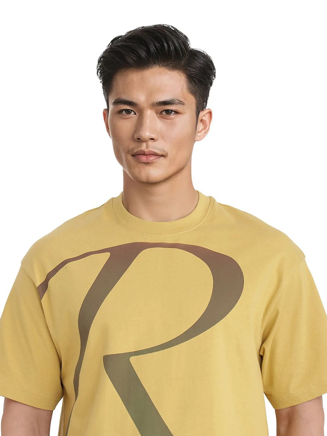 RARE RABBIT Men ELZO Typography Printed Round Neck Cotton Relaxed Fit T-shirt