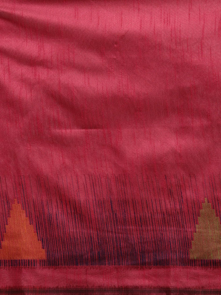 Saree mall Magenta Solid Saree