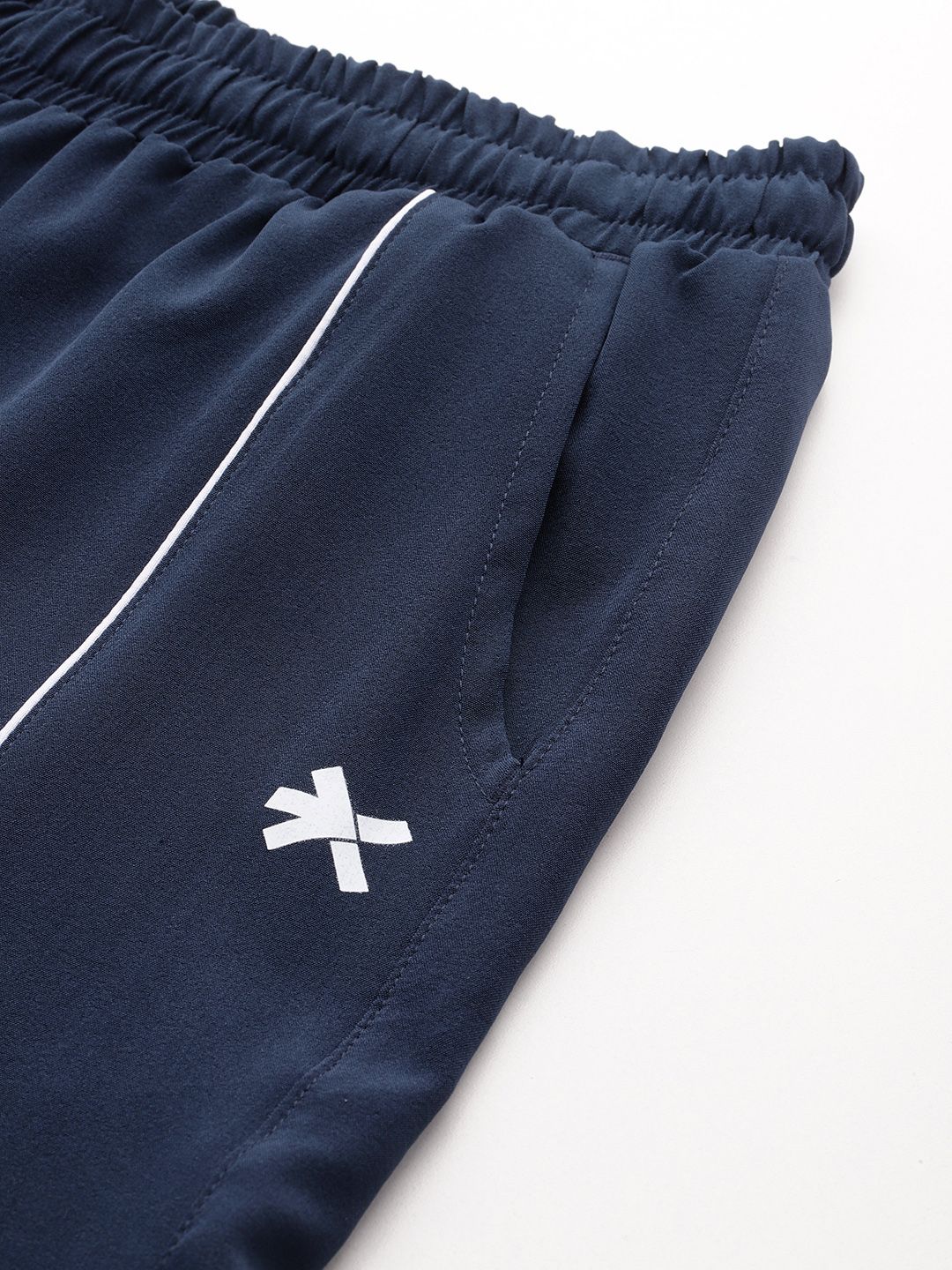 HRX by Hrithik Roshan Women Mid-Rise Lifestyle Track Pants with Toggle Hem