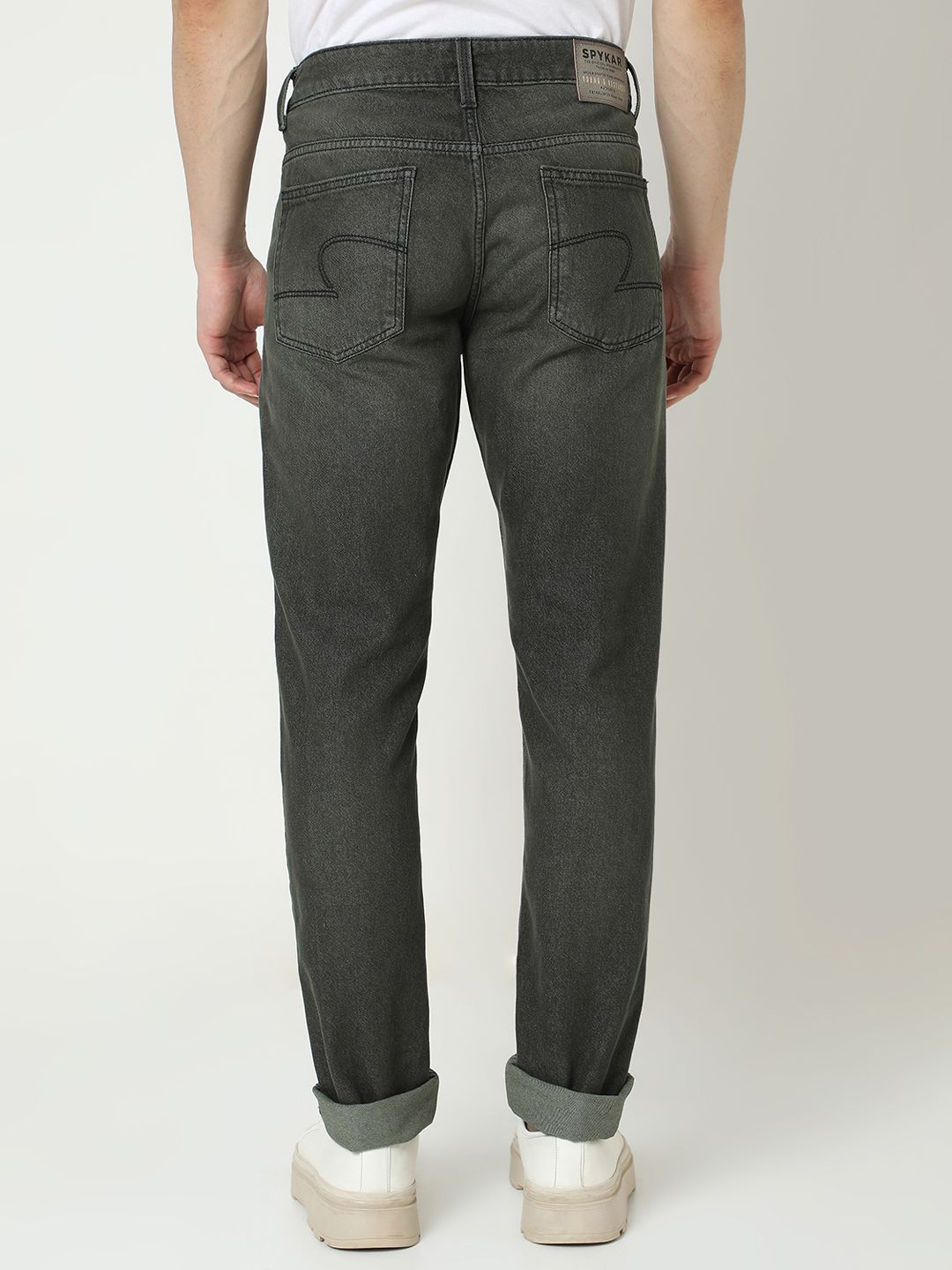 SPYKAR Skinny Fit Low-Rise Light Fade Pure Cotton Jeans